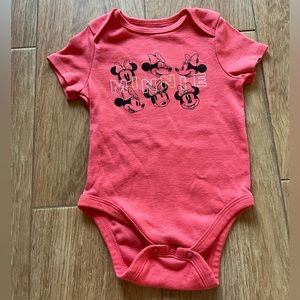 Disney Minnie Mouse coral onesie 12 months